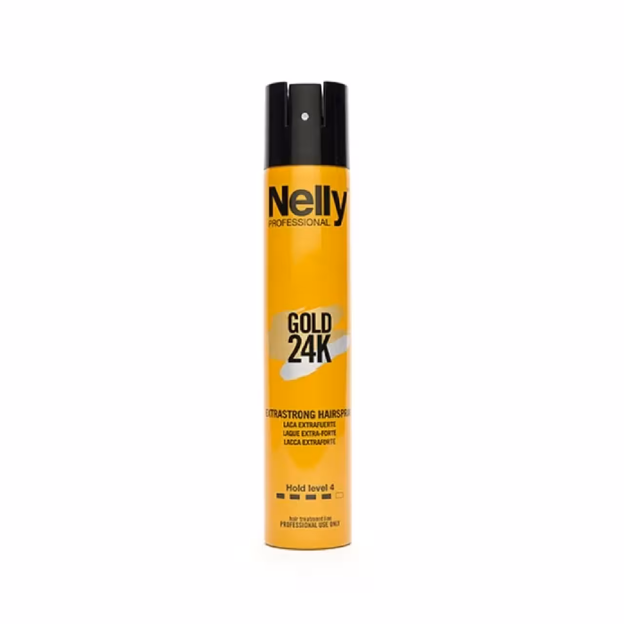 اسپری حالت دهنده مو نلی مدل GOLD 24K extrastrong حجم 300 میلی لیتر