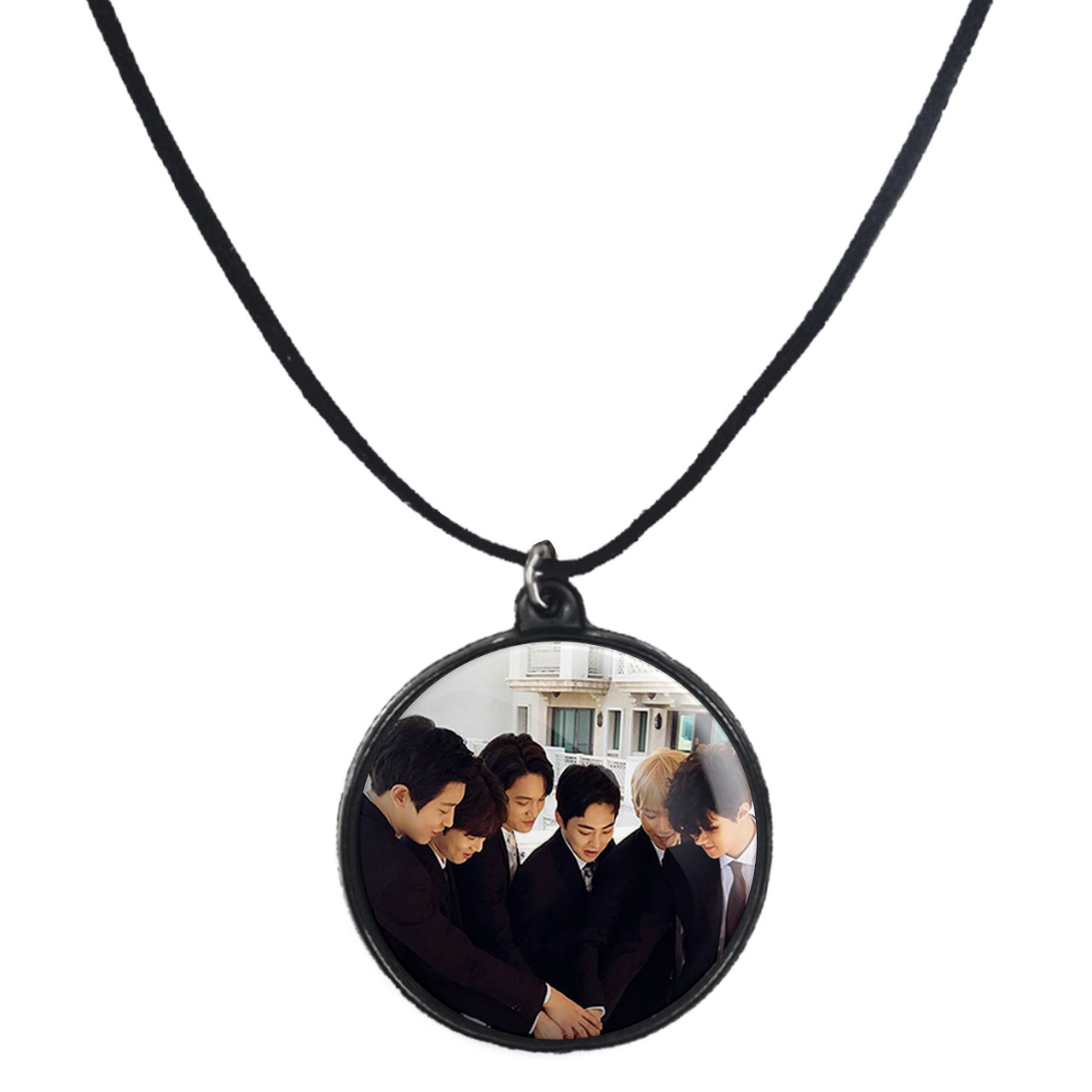 گردنبند پرمانه طرح exo کد pmb.14049 مدل دو طرفه