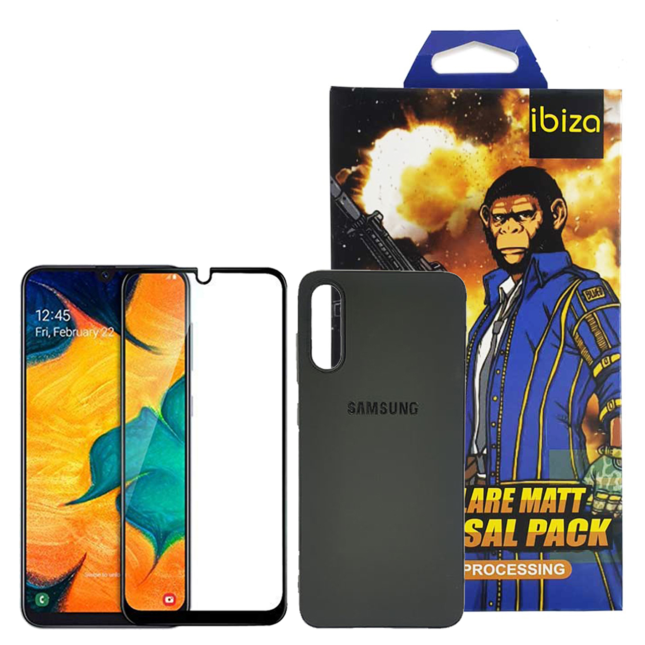 کاور ایبیزا مدل IBI_R9Lg مناسب برای گوشی موبایل سامسونگ Galaxy A70 به همراه محافظ صفحه نمایش