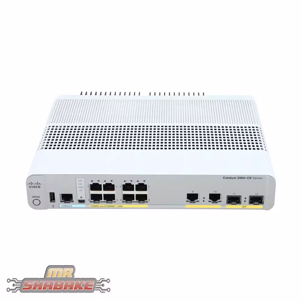قیمت و خرید سوئیچ سیسکو WS-C2960CX-8PC-L | مسترشبکه