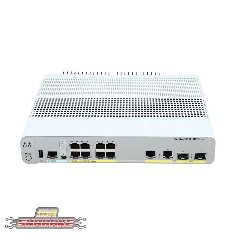 قیمت و خرید سوئیچ سیسکو WS-C2960CX-8PC-L | مسترشبکه