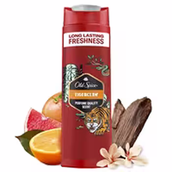 شامپو سر و بدن و صورت الد اسپایس مدل  old Spice tigerclaw _ حجم 400 میل