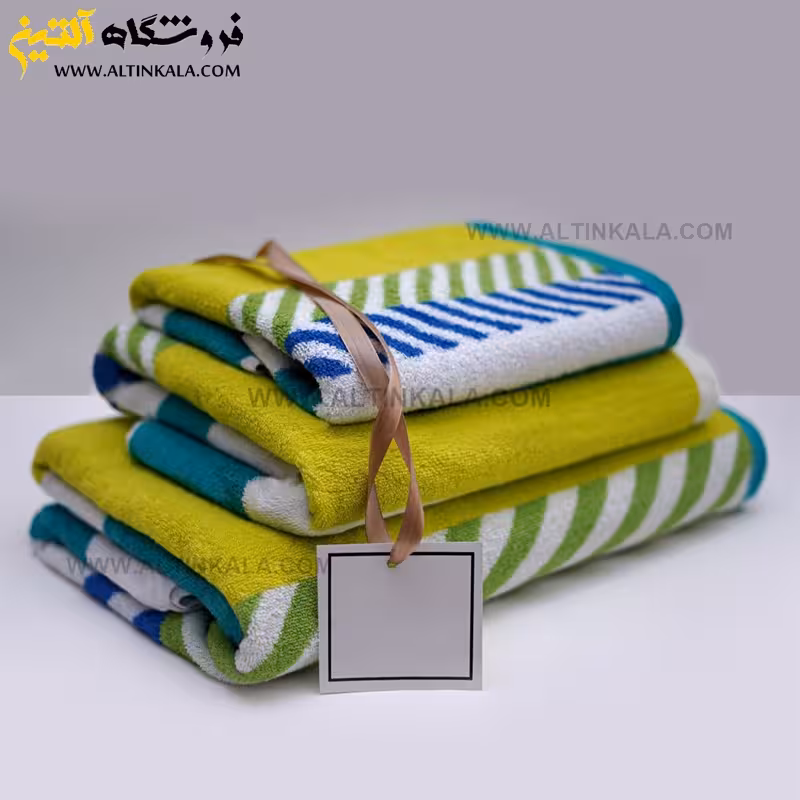 حوله حمامی برق لامع طرح رالی سایز 100×165