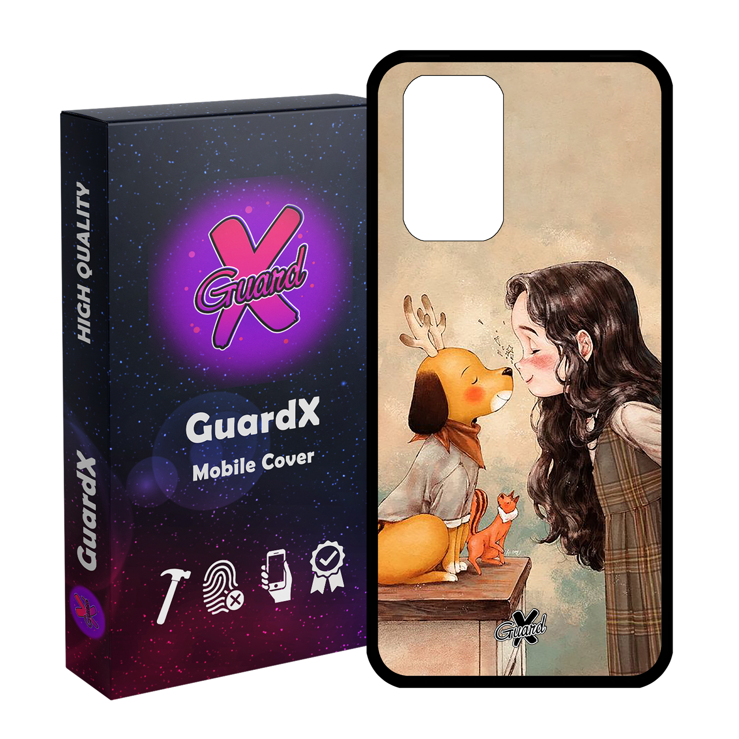 کاور گارد ایکس طرح Girl مدل Glass10323 مناسب برای گوشی موبایل شیائومی Redmi Note 10 Pro / Note 10 Pro Max