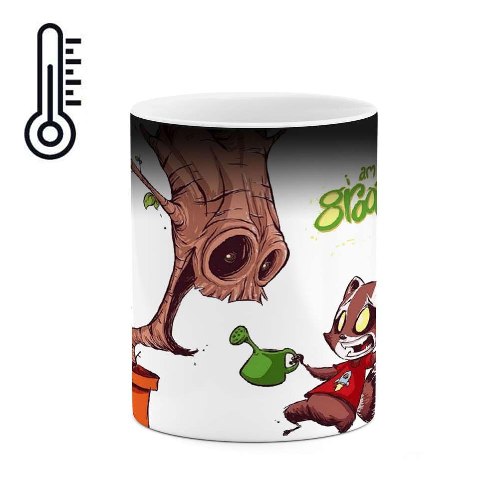 ماگ حرارتی طرح انیمیشن و فیلم The groot مدل mgph15357