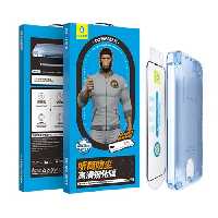 گلس فول برند بلوئو BLUEO Anti dust HD glass anti static with applicator مناسب برای Apple iPhone 16 Pro