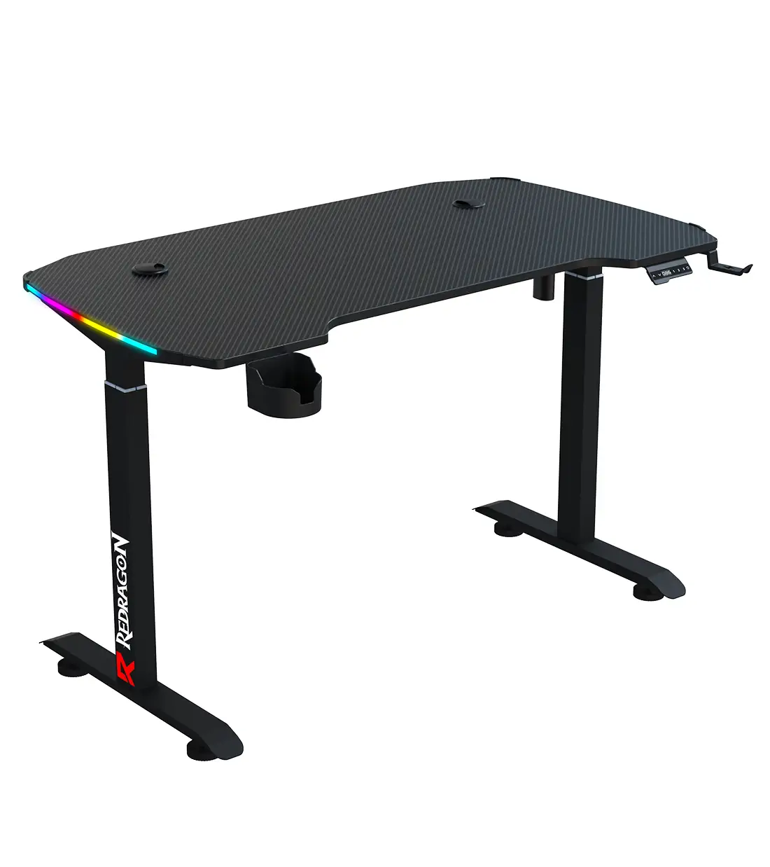 میز گیمینگ موتور دار ردراگون GD-3320-S RGB | تنظیم ارتفاع، طراحی کامپکت 120cm، نورپردازی RGB