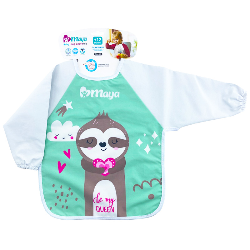 پیش بند آستین بلند سایز بزرگ طرح خرس مایا Maya