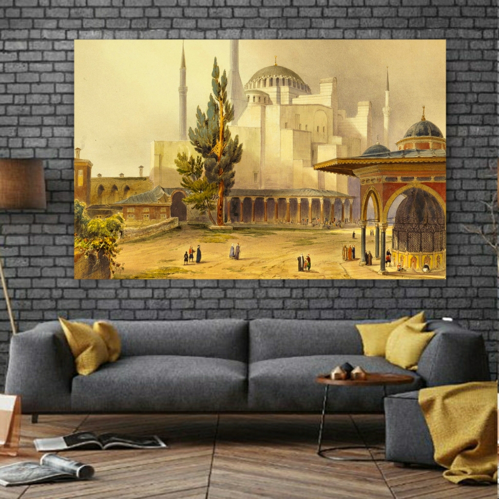 تابلو بوم طرح مسجد اثر ایا صوفیه استانبول مدل SDB1762