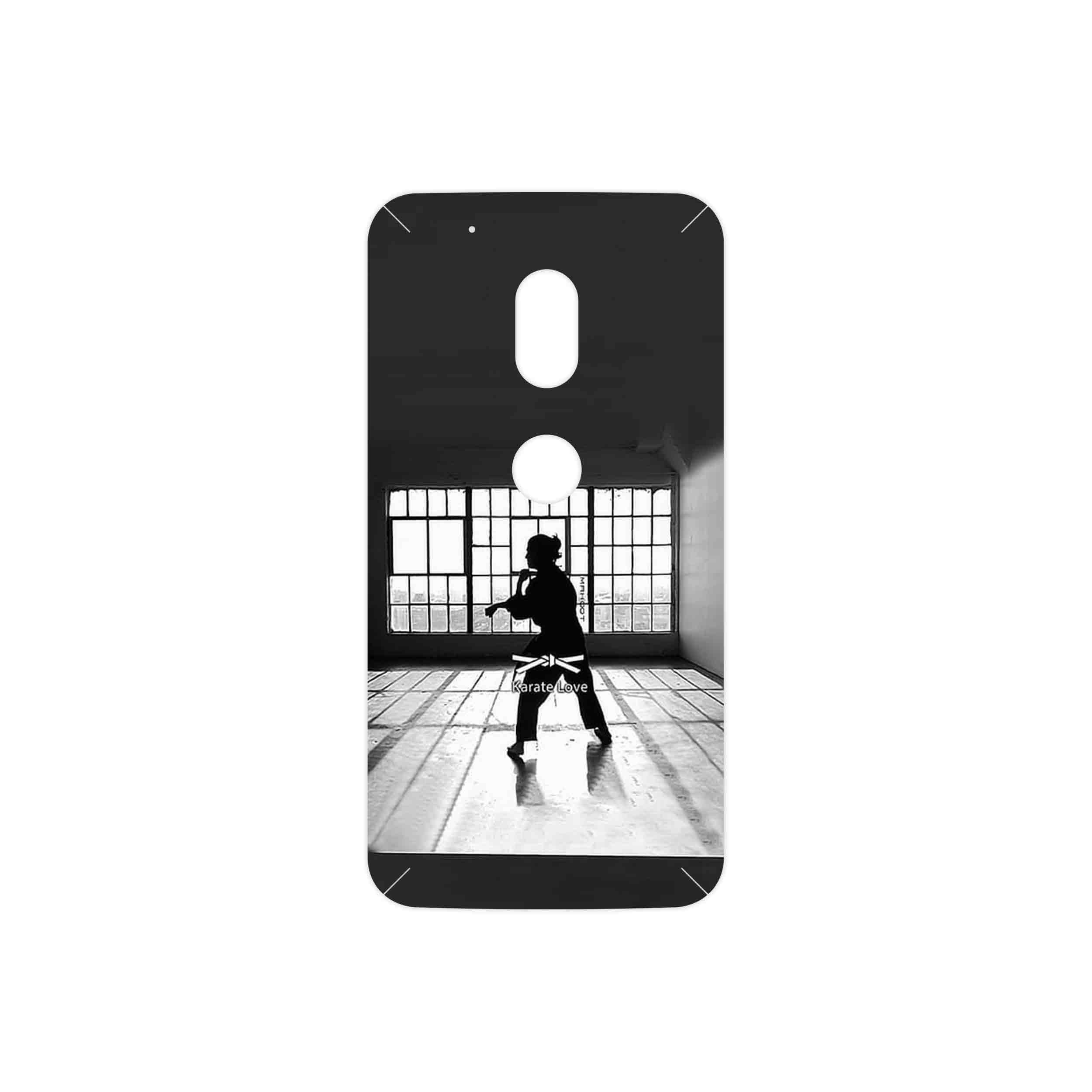 برچسب پوششی ماهوت مدل Karate مناسب برای گوشی موبایل موتورولا Moto G4 Play