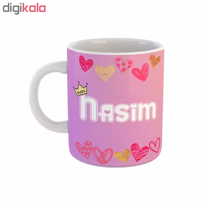 ماگ طرح تک شاخ مدل نسیم