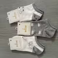 جوراب مچی فانتزی بولرو نخی طرح خرس وارداتی 