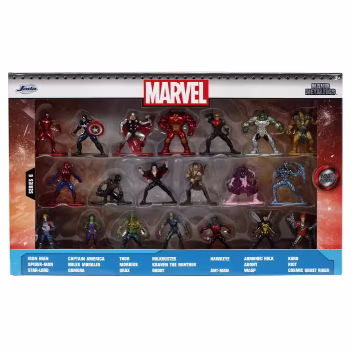مینی فیگور جادا فلزی سری مارول Marvel کد 30769 مجموعه 18 عددی