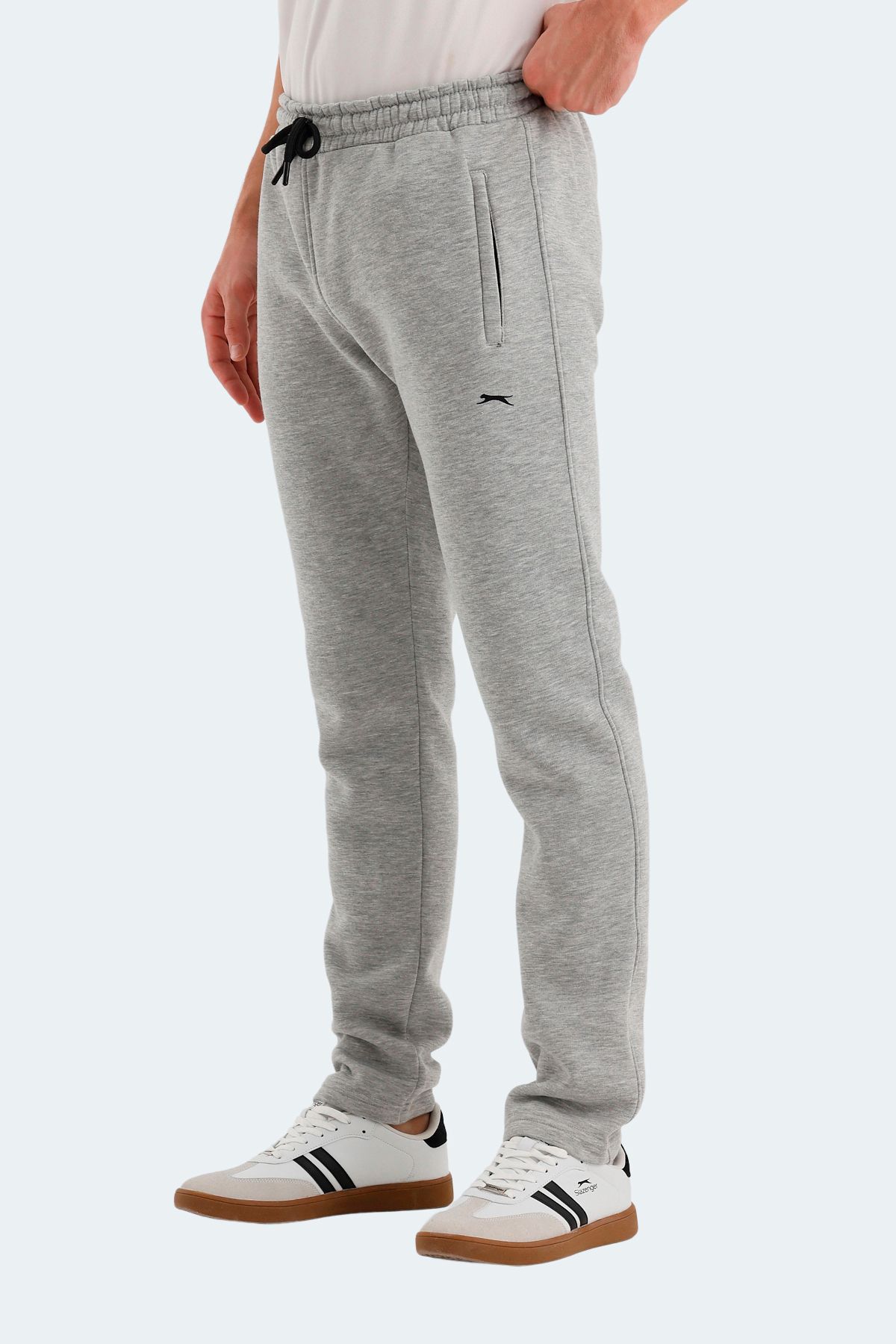 شلوار گرمکن ورزشی خاکستری مردانه SIX اورجینال Slazenger