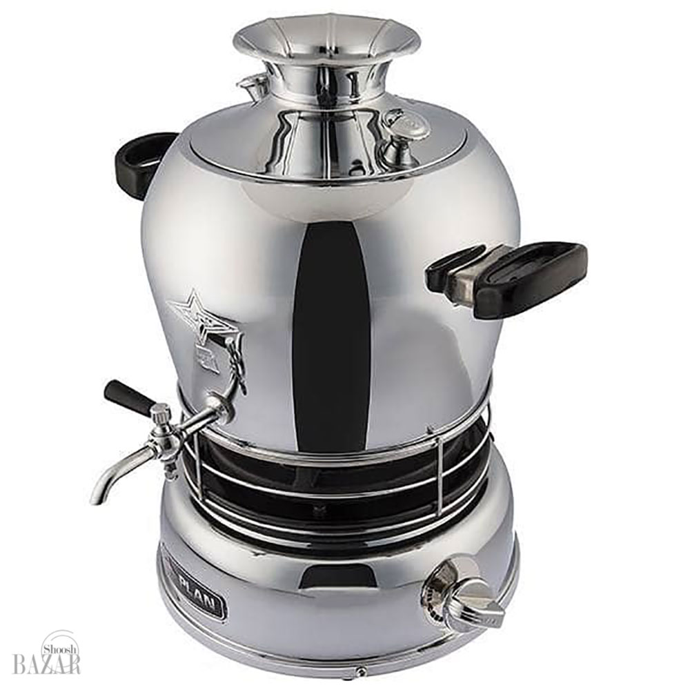 سماور گازسور فندک دار استیل 6 لیتر پلان کد 1515P