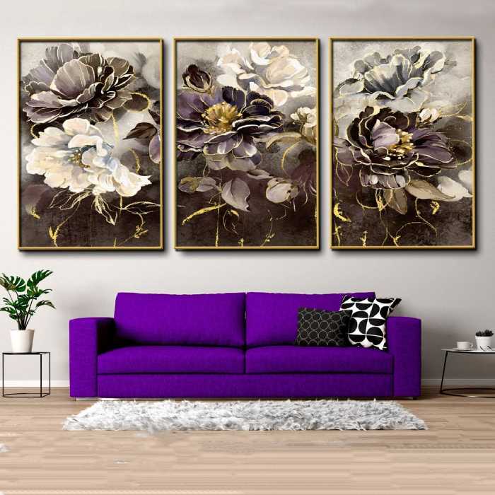 تابلو مدل دکوراتیو کد 4061 مجموعه 3 عددی