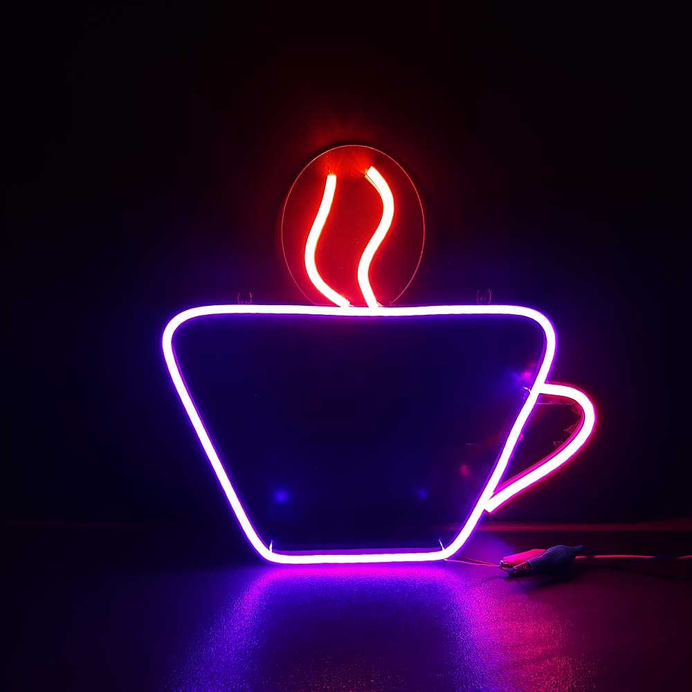 تابلو نئون فنجان کافی شاپ