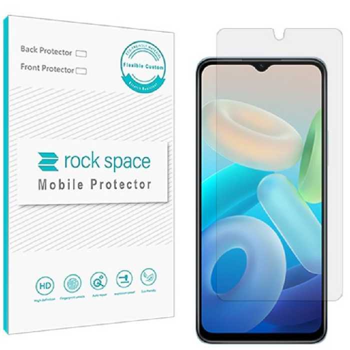 گلس نانو هیدروژل شفاف و ضد ضربه گوشی ویوو Y55 5G برند راک اسپیس     