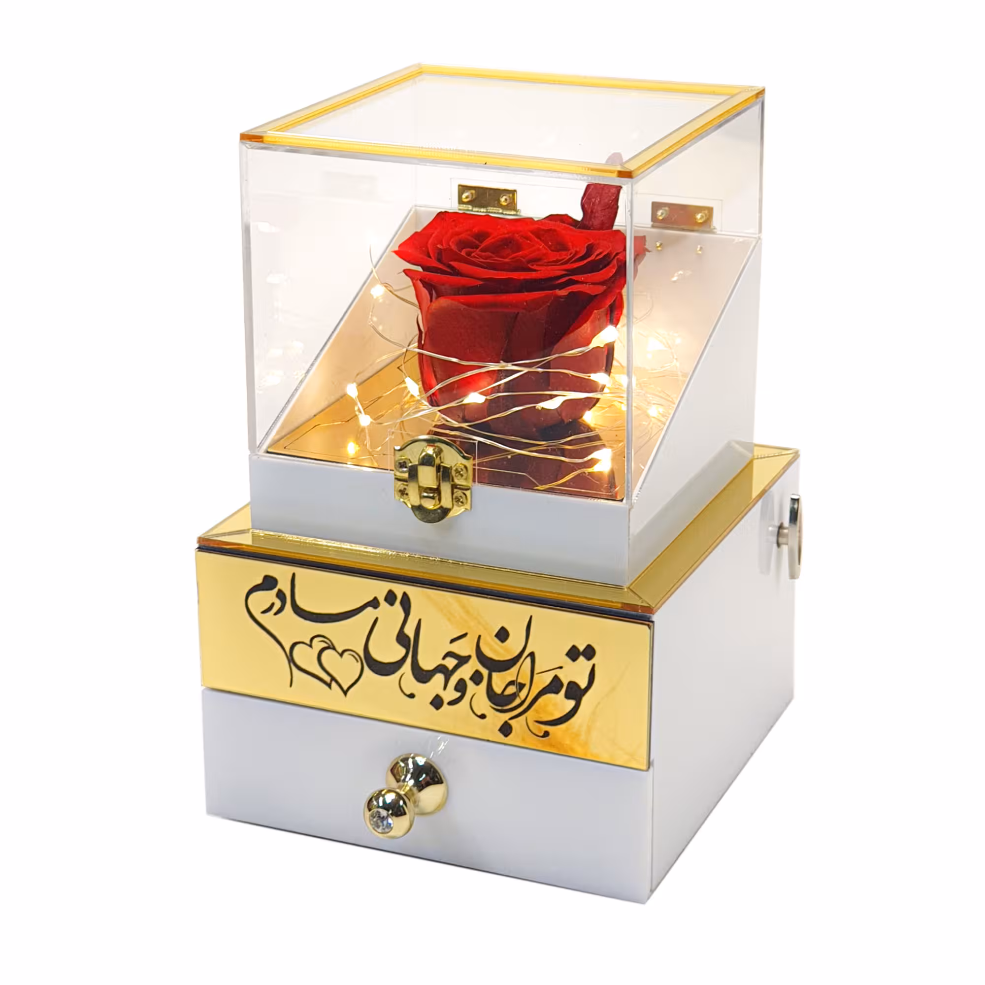 گل رز جاودان مدل موزیکال کوکی طرح مادر