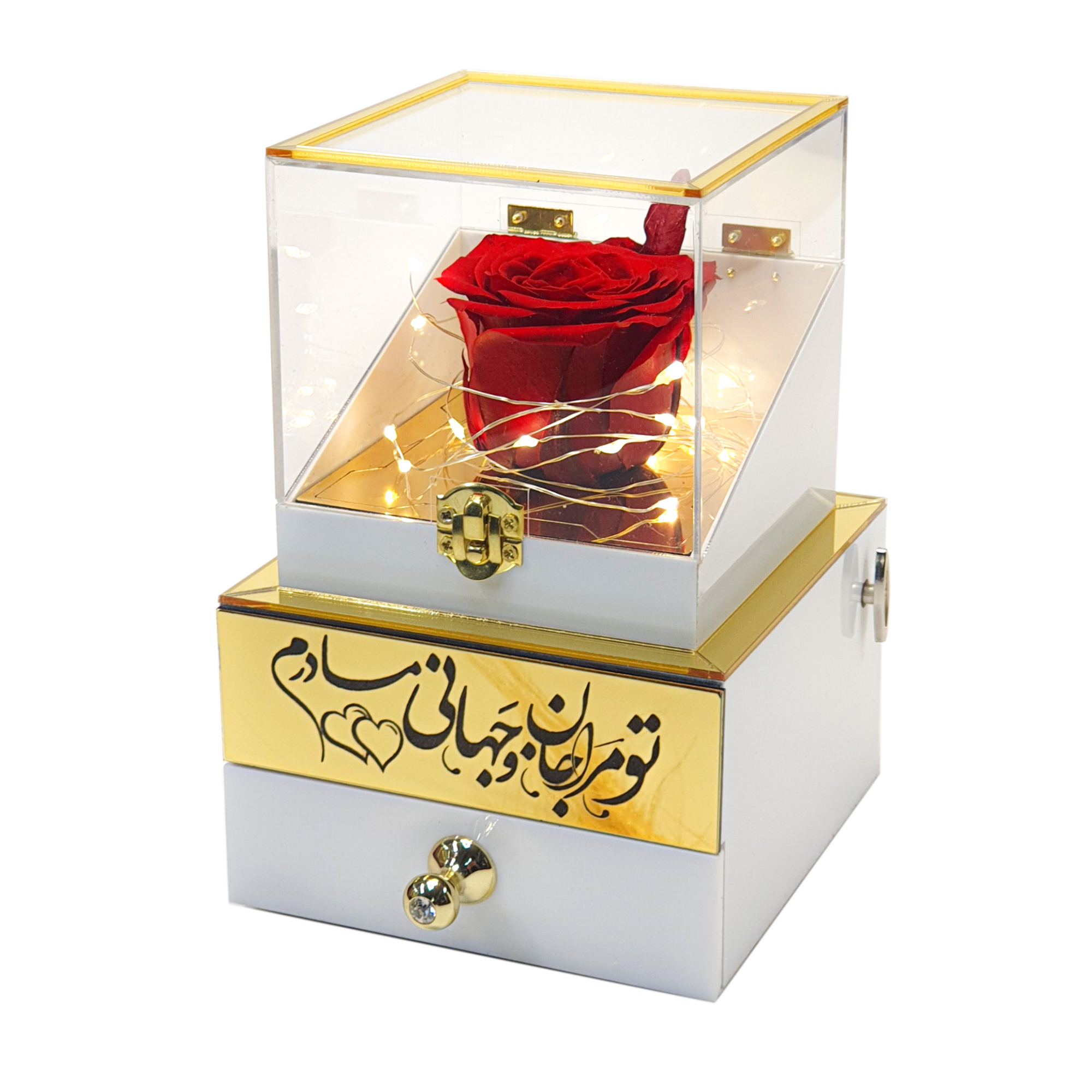 گل رز جاودان مدل موزیکال کوکی طرح مادر