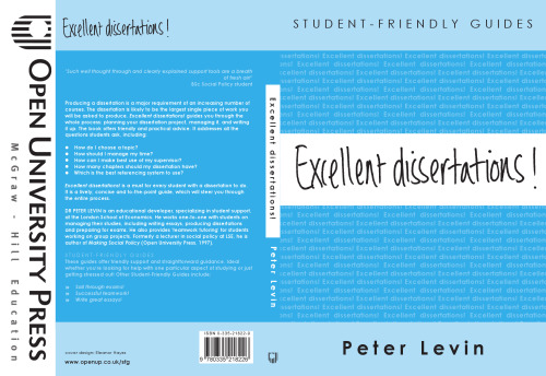 خرید و دانلود نسخه کامل کتاب Excellent Dissertations! (Student Friendly Guides)