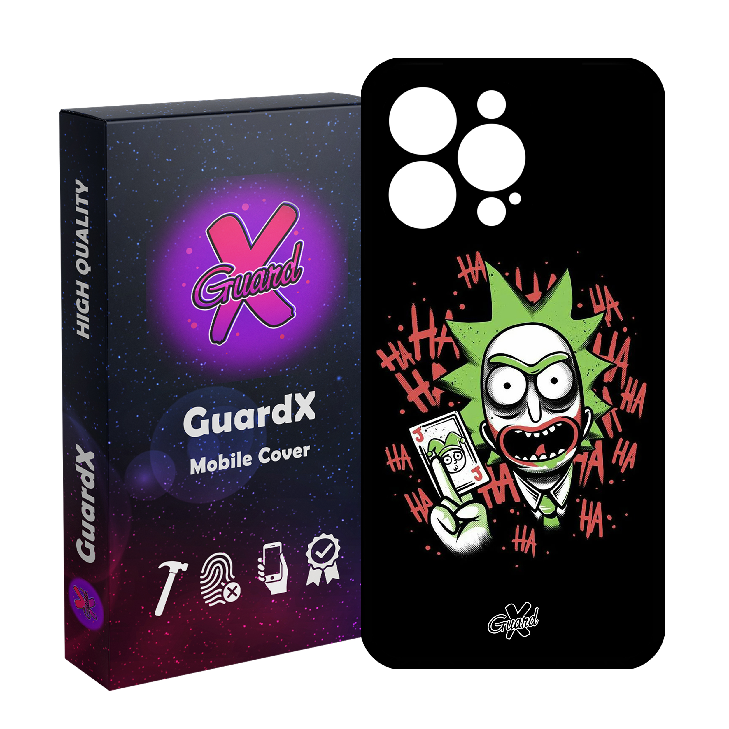 کاور گارد ایکس طرح Rick and Morty مدل Glass10151 مناسب برای گوشی موبایل اپل iPhone 13 Pro