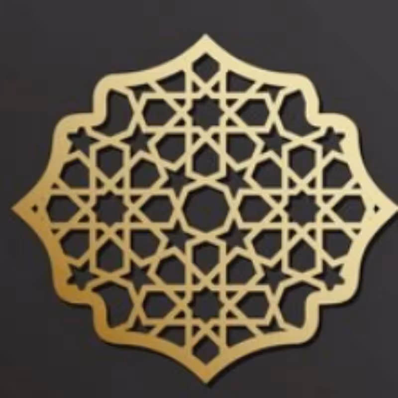 آینه دکوراتیو مولتی استایل،طرح سنتی کد1،جنس مولتی استایل دردو رنگ طلایی و نقره ای،سایز20 سانت
