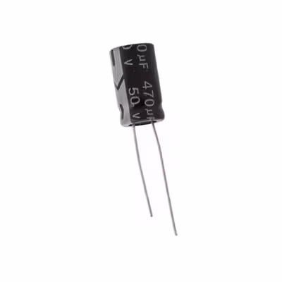 خازن الکترولیت 470 میکرو فاراد کد 00076 بسته 2 عددی