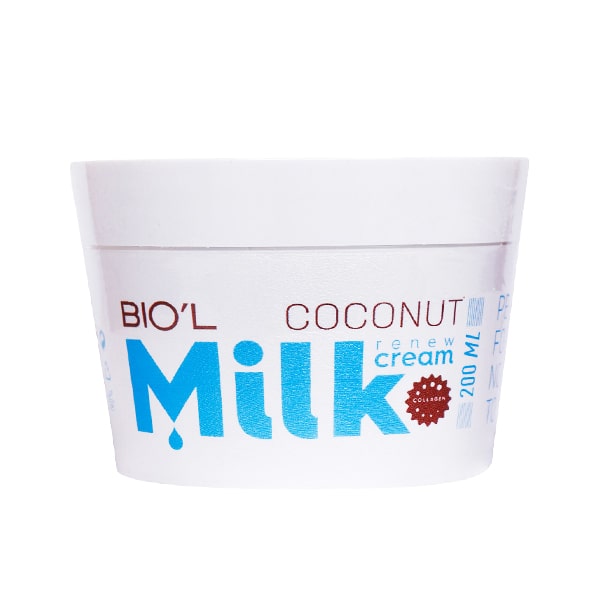 کرم کاسه ای مرطوب کننده شیر و نارگیل بیول -حجم 200ml