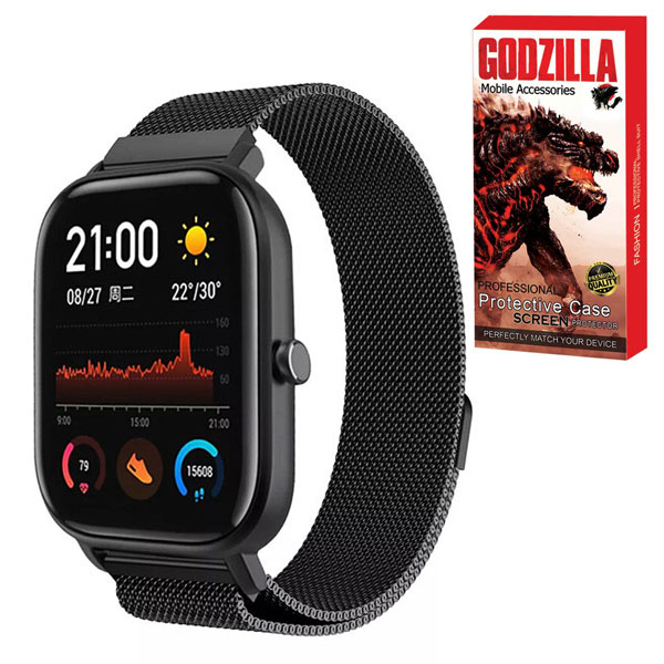 بند گودزیلا مدل G-Milan مناسب برای ساعت هوشمند امیزفیت GTR 47mm