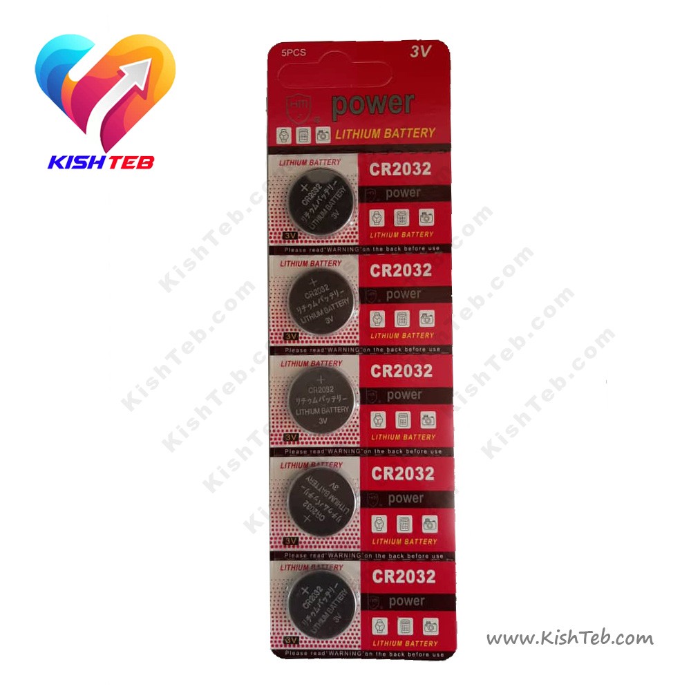 باتری سکه ای مدل 2032 بسته 5 عددی