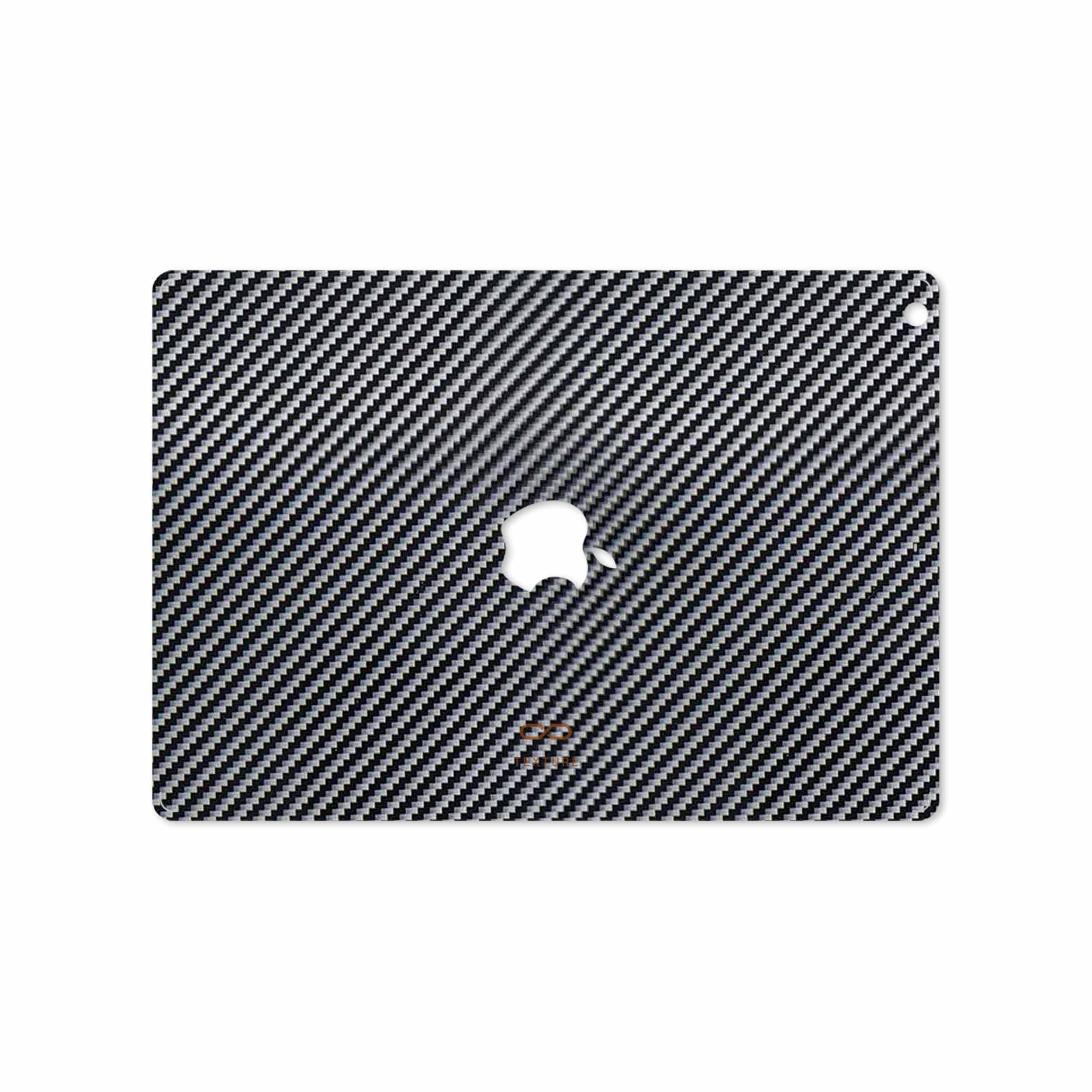 برچسب پوششی ماهوت مدل Glossy-Silver-Fiber مناسب برای تبلت اپل iPad Air 2013 A1474