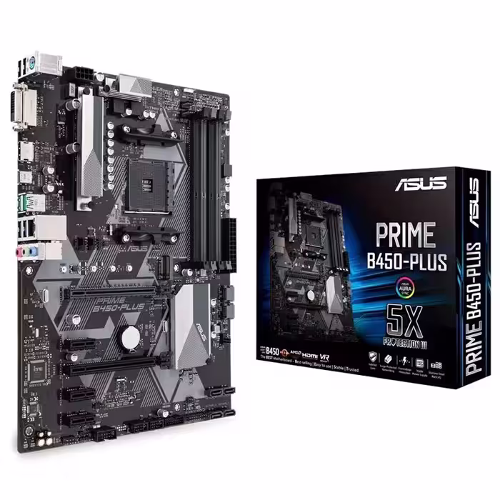 مادربرد ایسوس ASUS PRIME B450-PLUS به همراه Ryzen 5 PRO 4650G