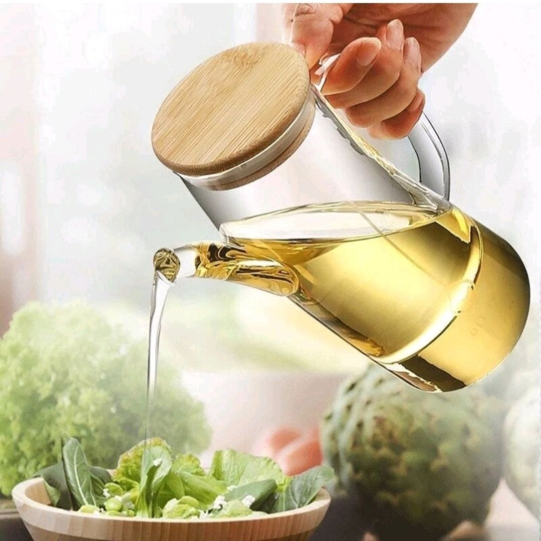 جاروغنی پیرکس با درب بامبو کیفیت عالی