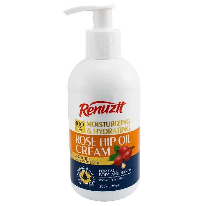کرم مرطوب کننده رینوزیت مدل ROSE HIP OIL حجم 250 میلی لیتر