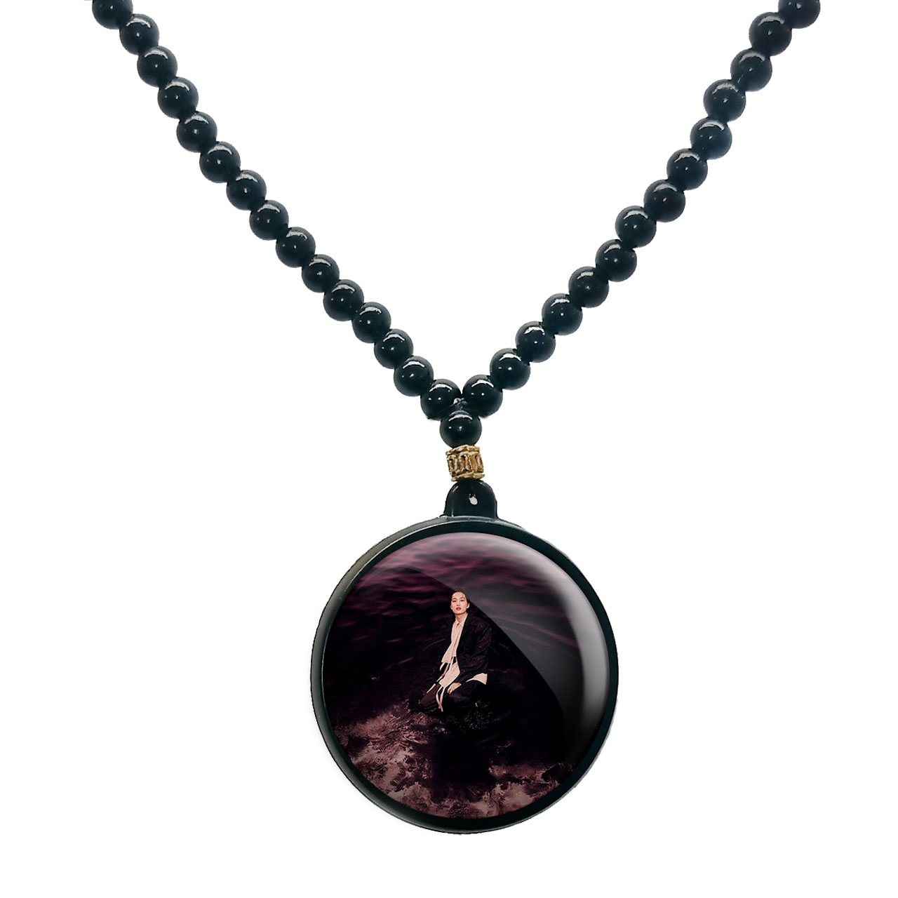 گردنبند پرمانه طرح exo کد pmd.13796 مدل دو طرفه