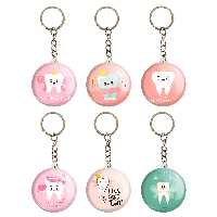 جاکلیدی خندالو مدل جشن دندونی دخترونه کد 412A مجموعه 6 عددی