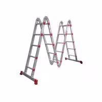 نردبان  20 پله آلومینیومی آلوپات مدل دوازده حالته مفصلی 6 متری