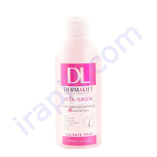 شامپو ضد ریزش و تقویت کننده مو مناسب موهای چرب درمالیفت  200 میلی لیتر