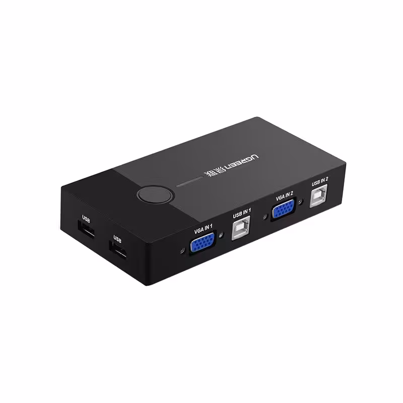 سوییچ 2 پورت USB KVM یوگرین مدل UGREEN CM152-30357