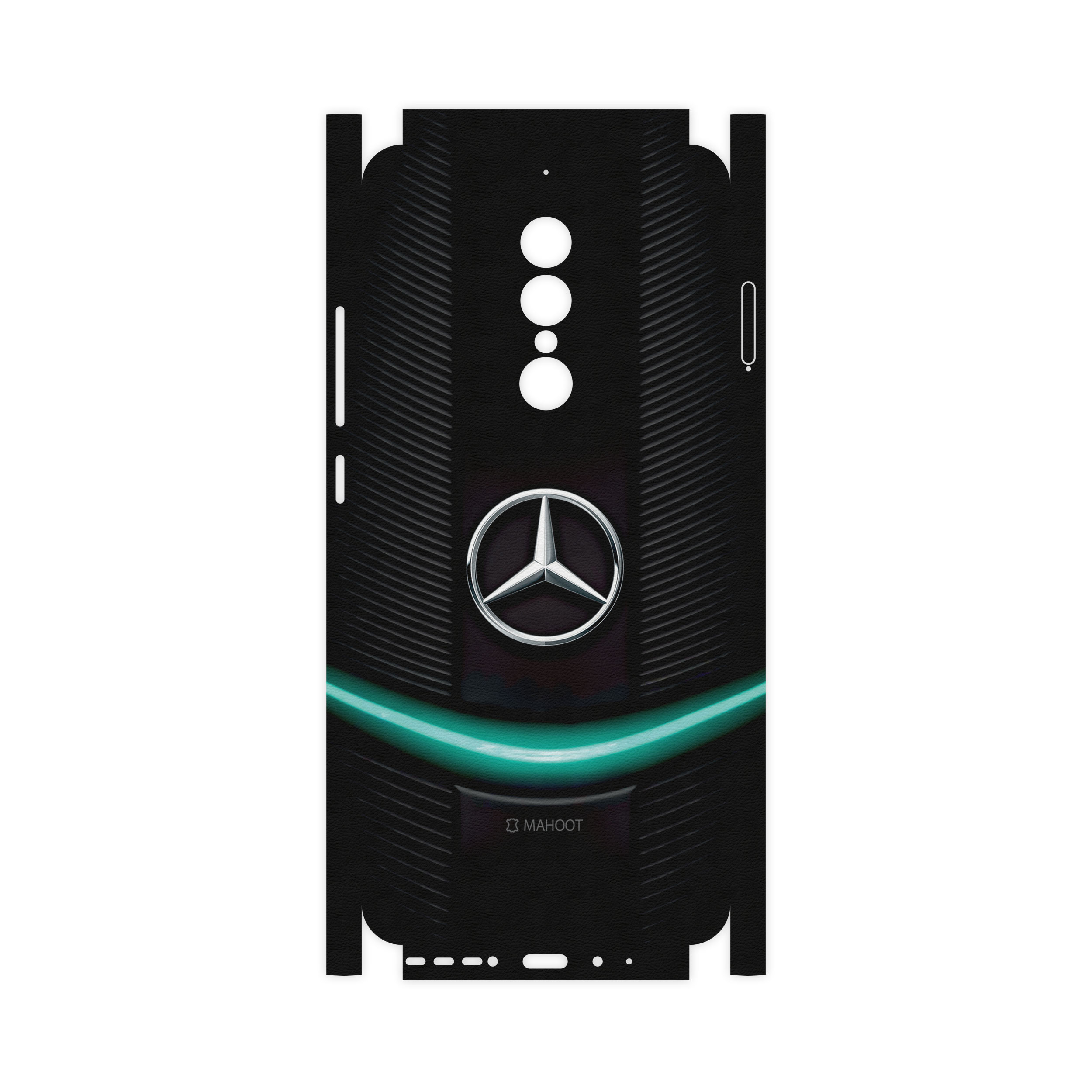 برچسب پوششی ماهوت مدل Mercedes-Benz-FullSkin مناسب برای گوشی موبایل جی ال ایکس Shahin