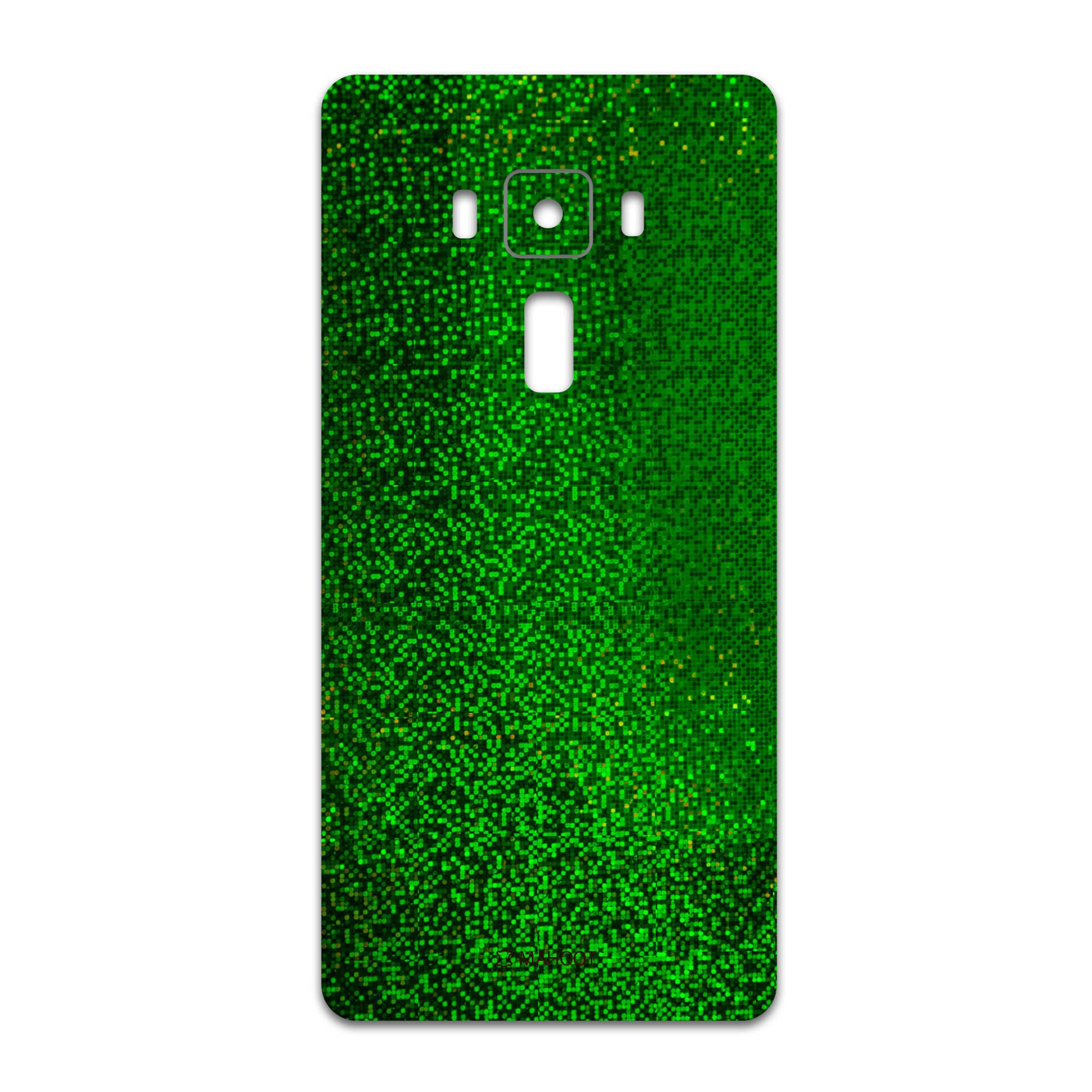 برچسب پوششی ماهوت مدل Green-Holographic مناسب برای گوشی موبایل ایسوس Zenfone 3 Deluxe ZS570KL