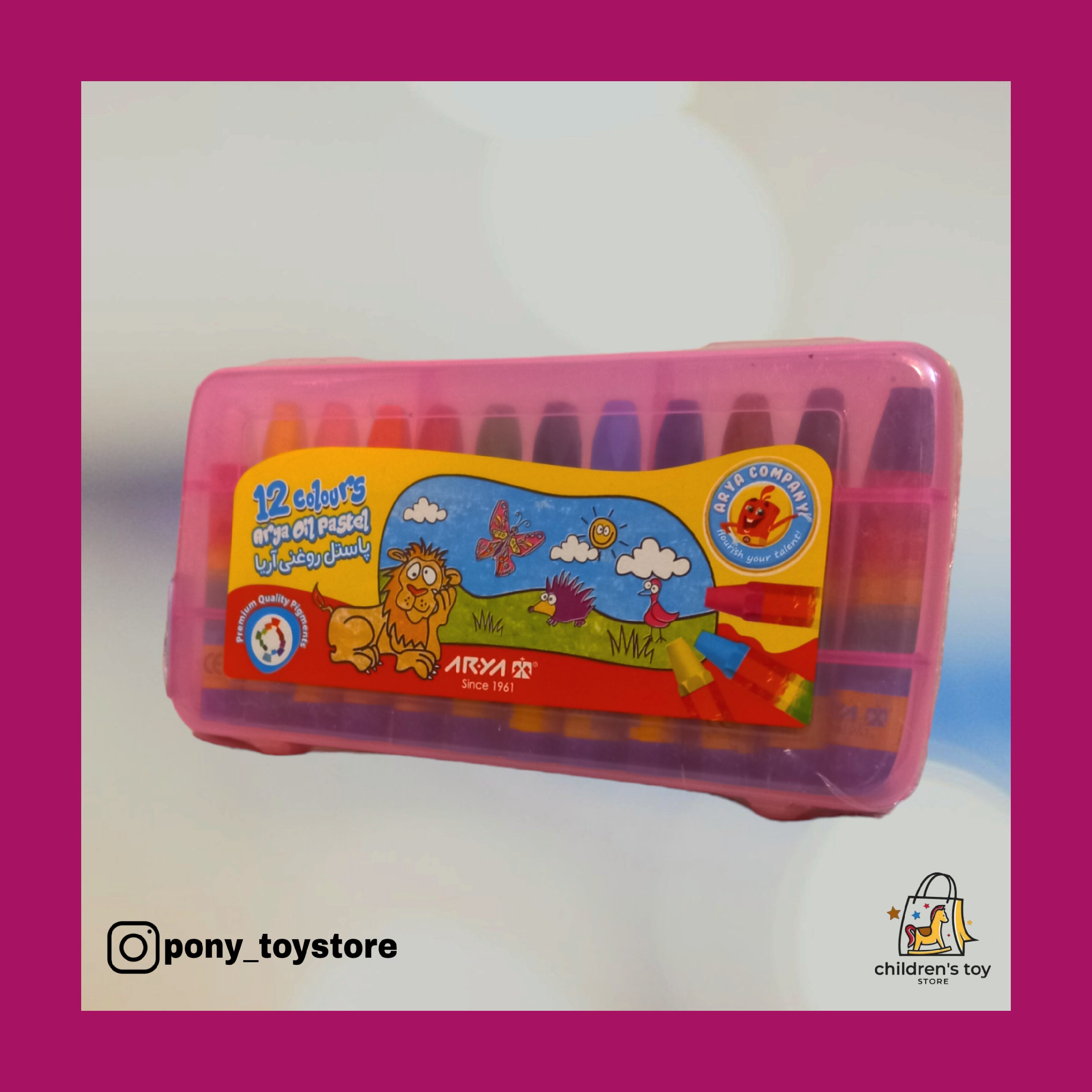 پاستل (مداد شمعی)روغنی 