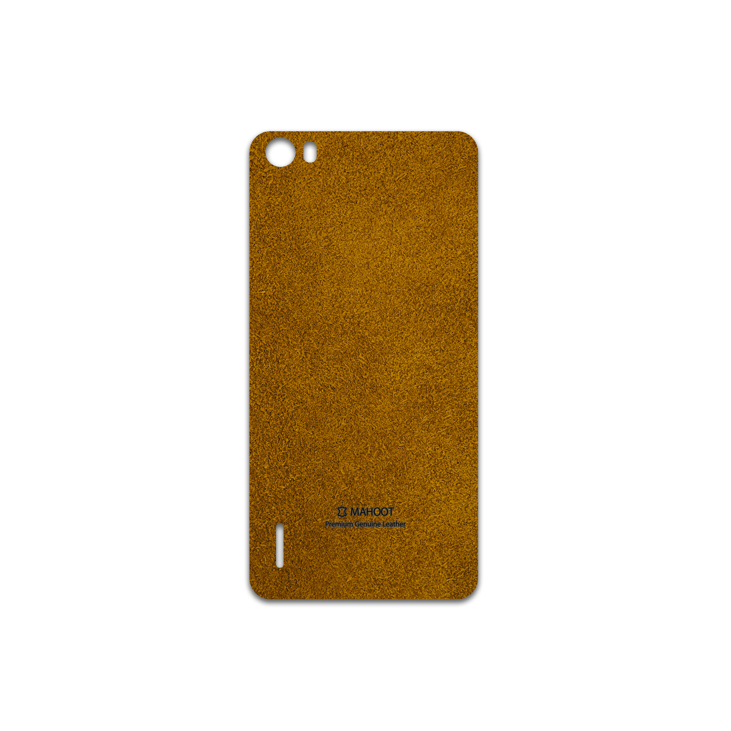 برچسب پوششی ماهوت مدل Brown-Chamois-Leather مناسب برای گوشی موبایل آنر 6