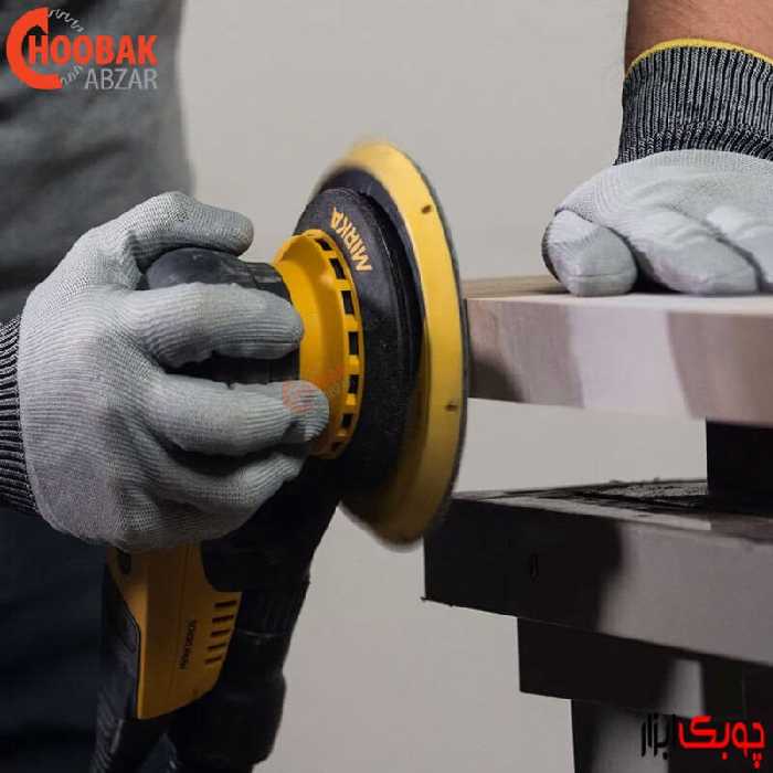 سنباده دیسکی طلایی P320 قطر 15 سانتیمتر MIRKAفنلاند-سمباده حرفه ای و صنعتی نجاری