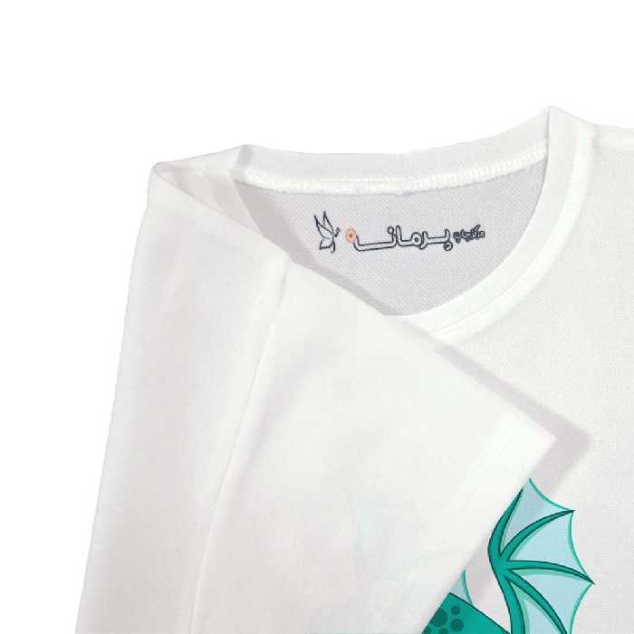 تی شرت بچگانه پرمانه طرح دایناسورهای بامزه کد pmt.5107