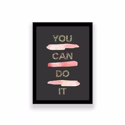 تابلو طرح انگیزشی you can do it 