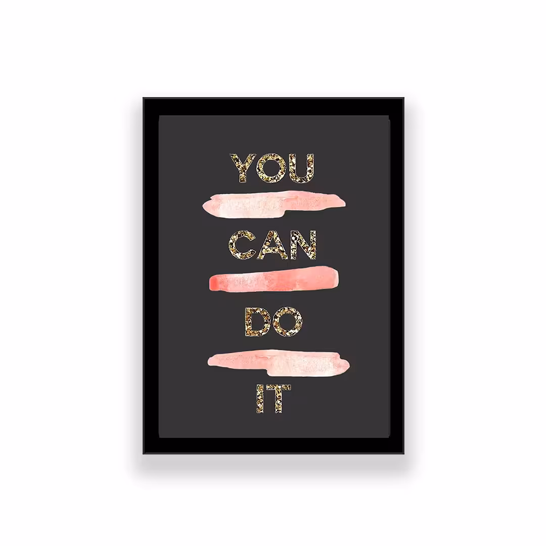 تابلو طرح انگیزشی you can do it 
