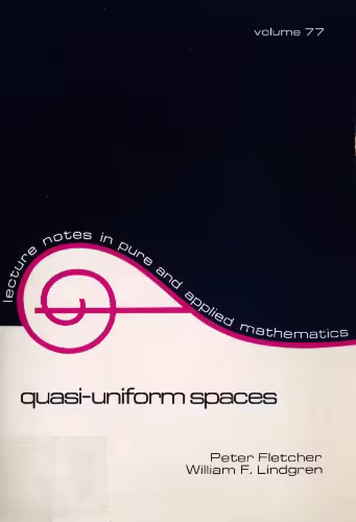 خرید و دانلود نسخه کامل کتاب Quasi-Uniform Spaces