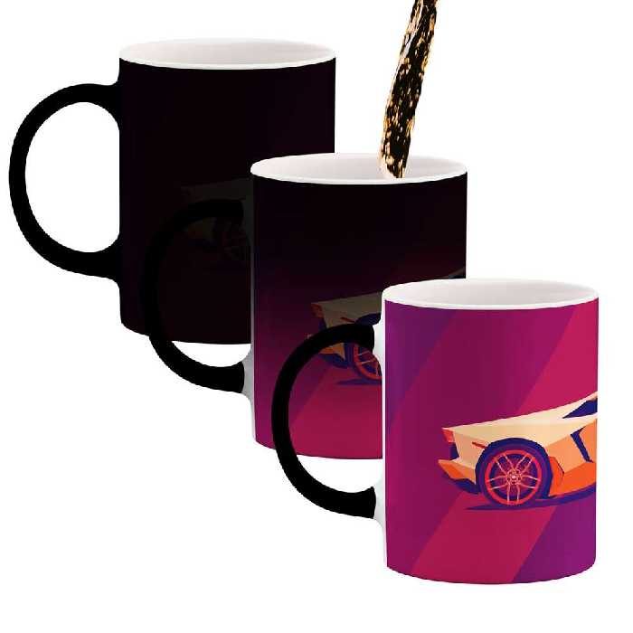 ماگ حرارتی طرح ماشین مدل mgp00523